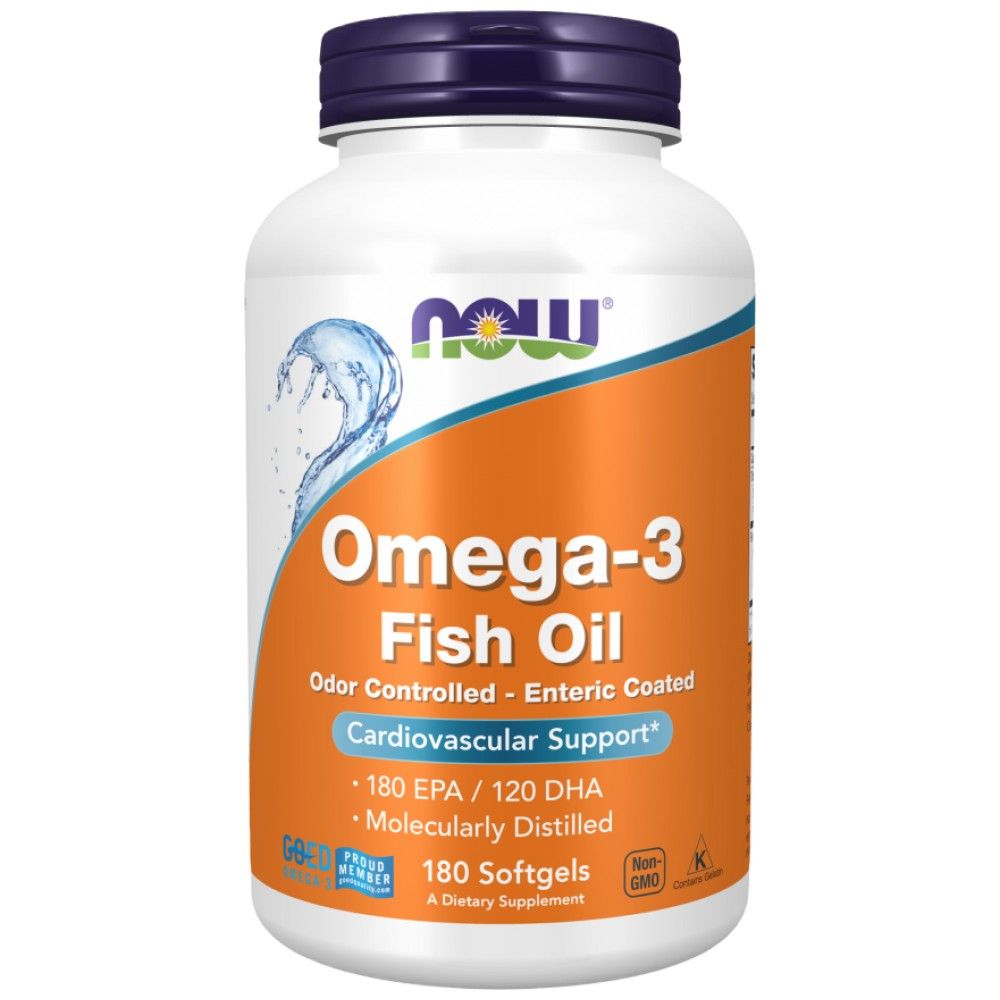 Omega-3 Entérique enrobé - 180 softgels