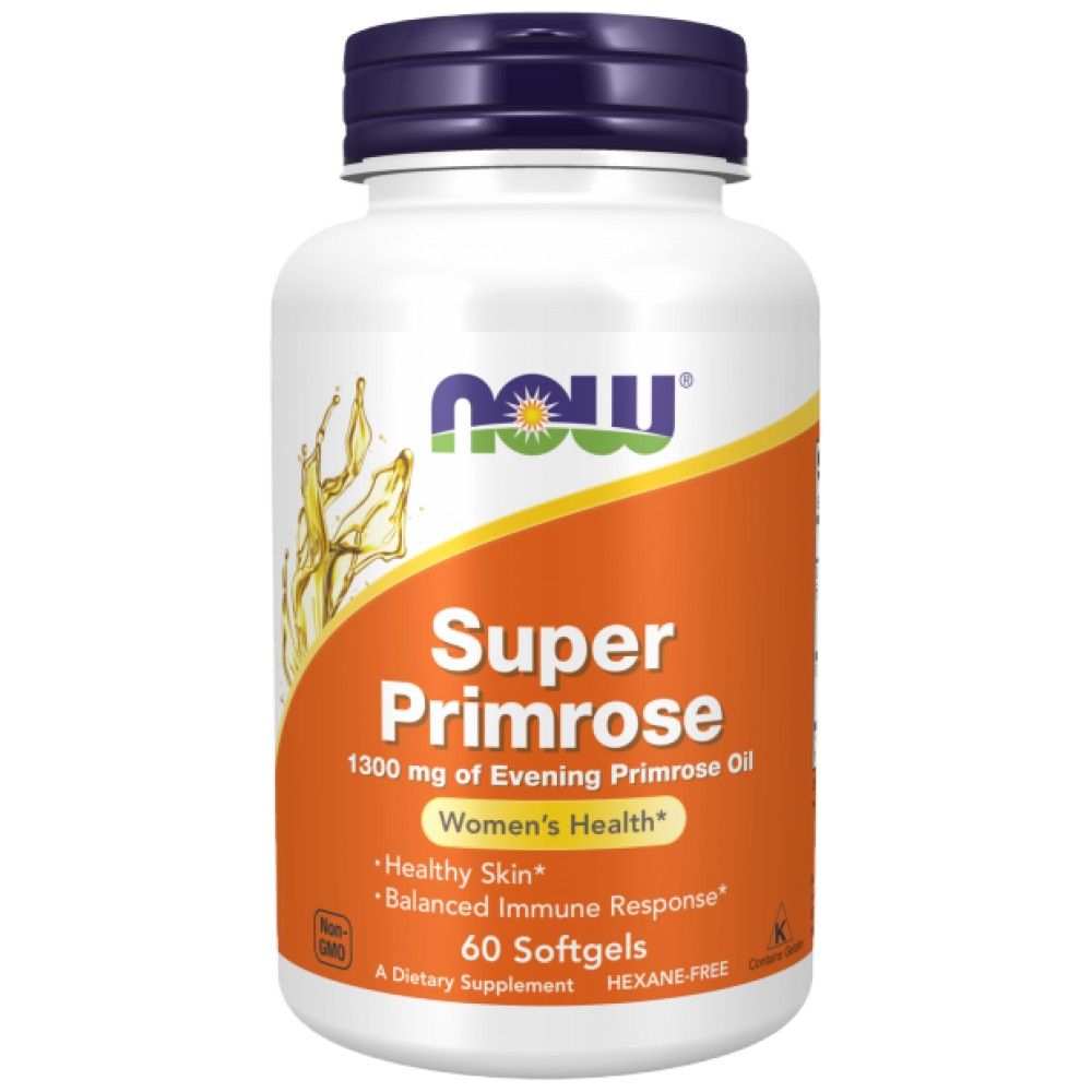Super Primrose Huile 1300 mg - 60 capsules de gel