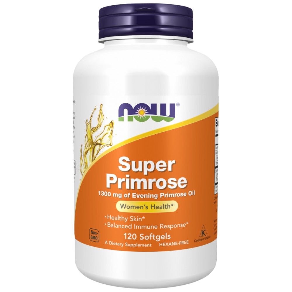 Super Primrose Huile 1300 mg - 60 capsules de gel
