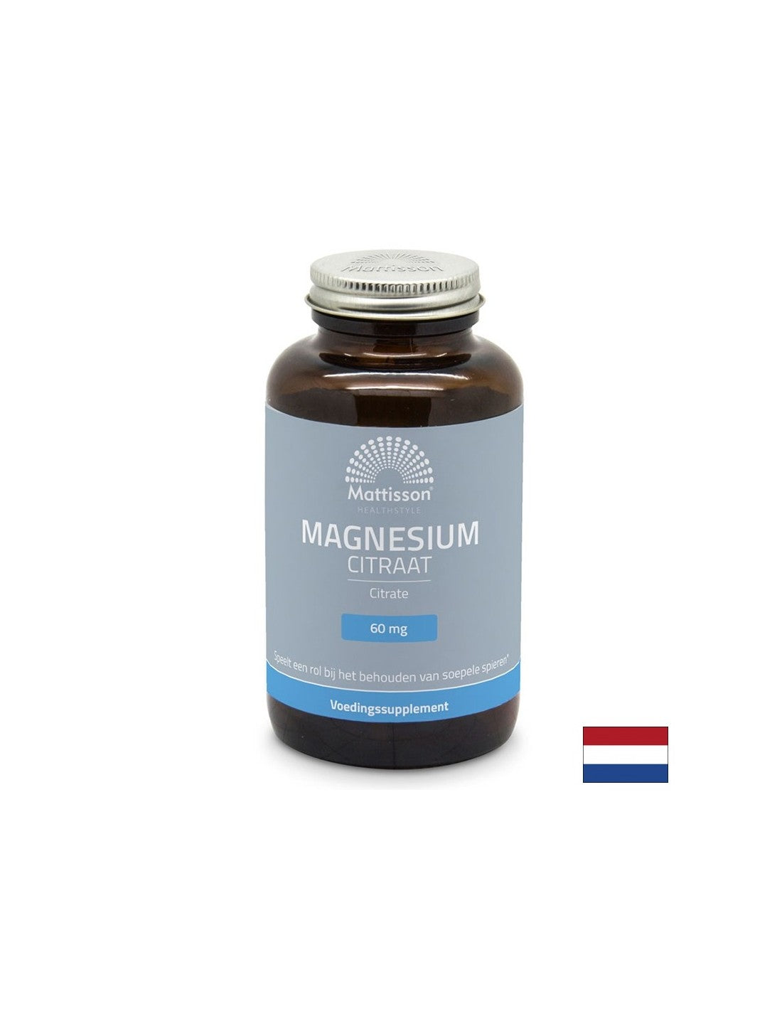 Fonction cardiaque, nerveuse et musculaire - Magnésium (citrate), 180 gélules <tc>Mattisson Healthstyle</tc>