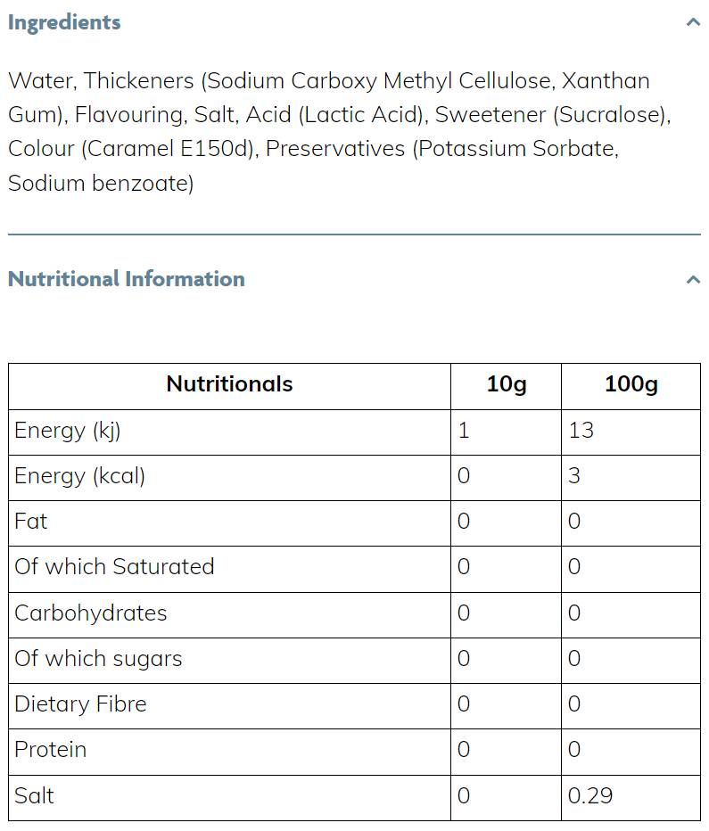 Sirop maigre | Biscuits et crème - 425 ml