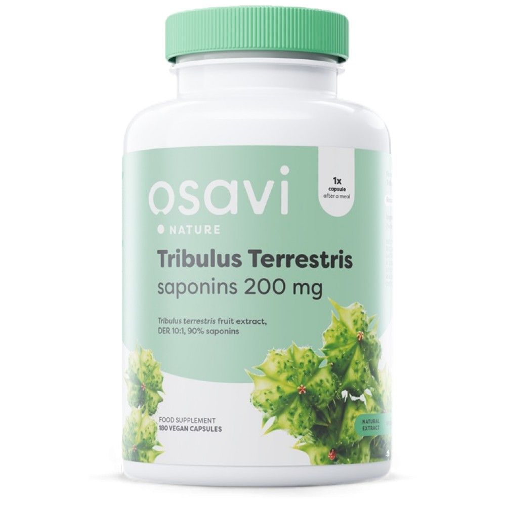 Tribulus terrestris 90% | 200 mg saponins - 180 capsules