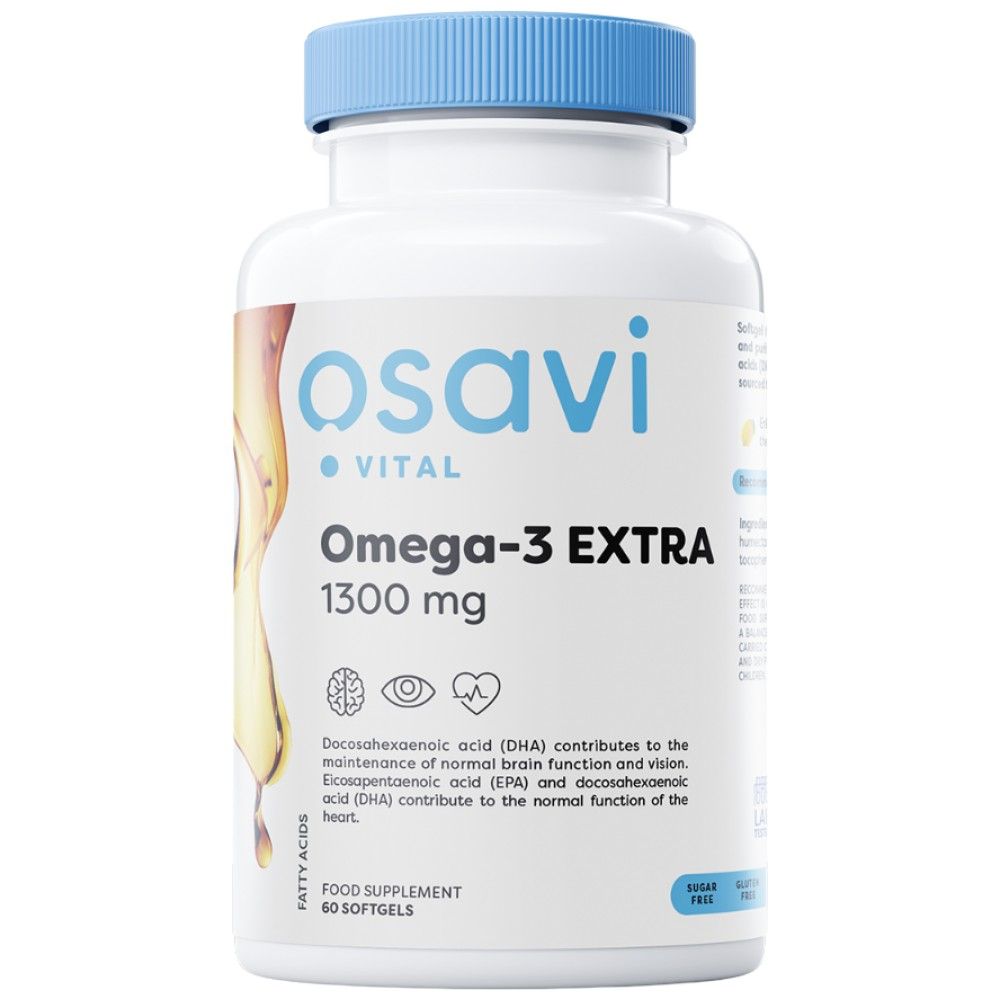 Oméga-3 1300 mg supplémentaires - 120 softgels