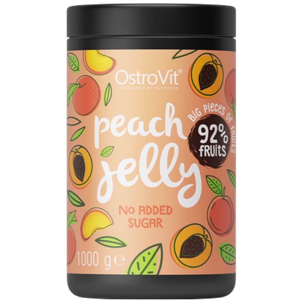 Gelée de pêche | 92% de fruits réels ~ pas de sucre ajouté 1000 grammes