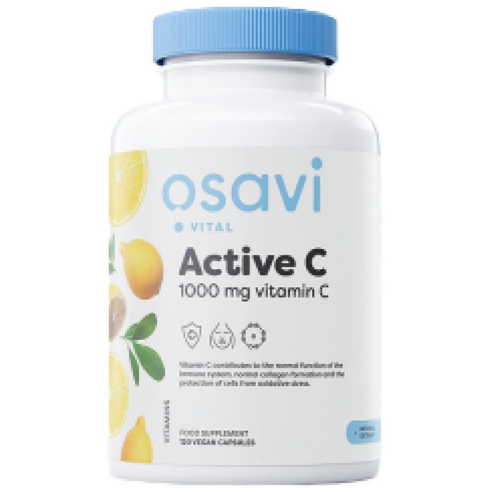 Actif C 1000 mg | Pureway-C® avec des bioflavonoïdes d'agrumes et acerola - 120 capsules