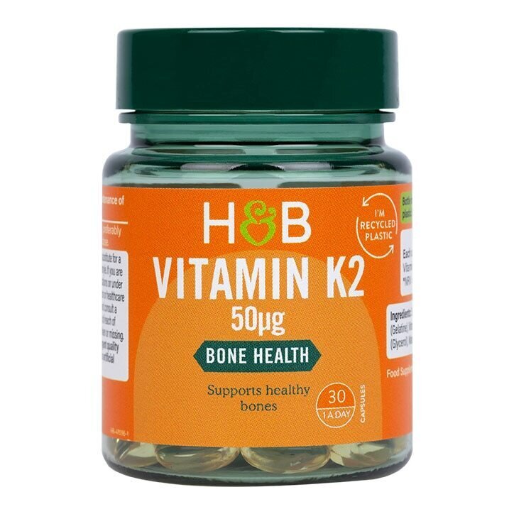 Vitamine K2 (vitamine K2) (MK7) 50mcg 30 capsules Holland & Barrett