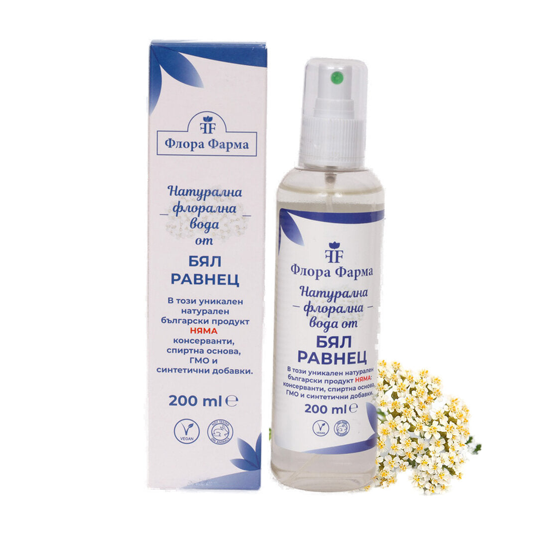 Eau florale naturelle de Yarrow - 200 ml Flora Pharma