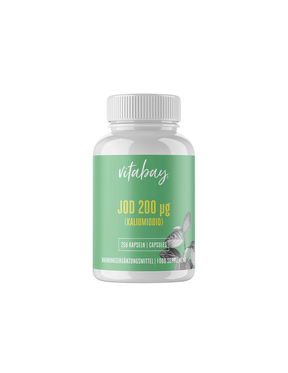 Iode (iodure de potassium) - Pour soutenir la glande thyroïde, 200 μg x 250 capsules