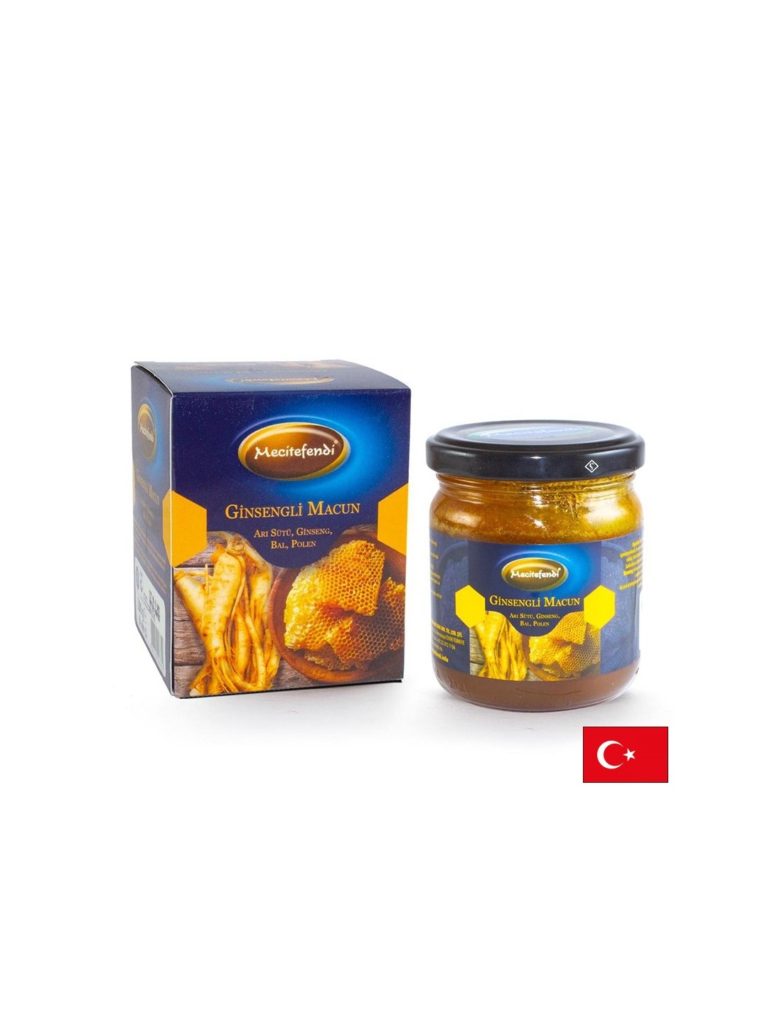 Coller avec la gelée royale, le miel, le pollen d'abeille et le ginseng - Immunité et énergie, 200 g