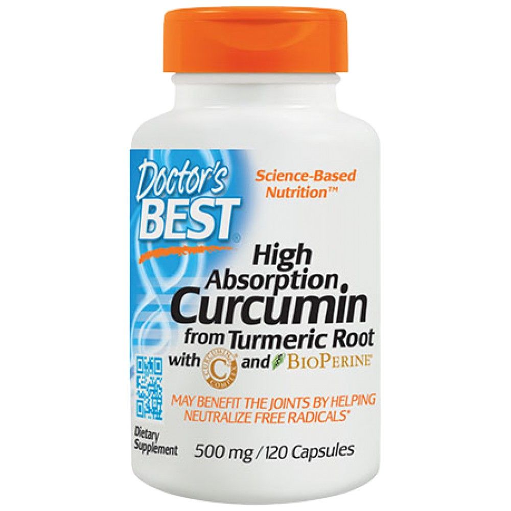 Curcumine d'absorption élevée 500 mg - 120 capsules