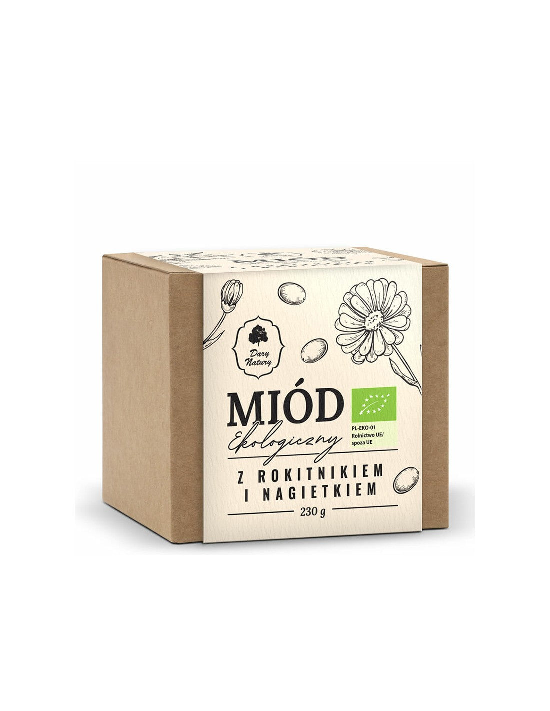 Miel d'abeille avec froix de ferraille et bio marigold, 230 g