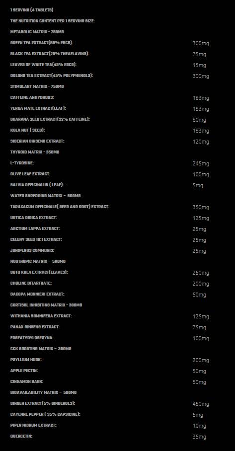 Mr.X Gold Thermoburn Hardcore - 120 comprimés