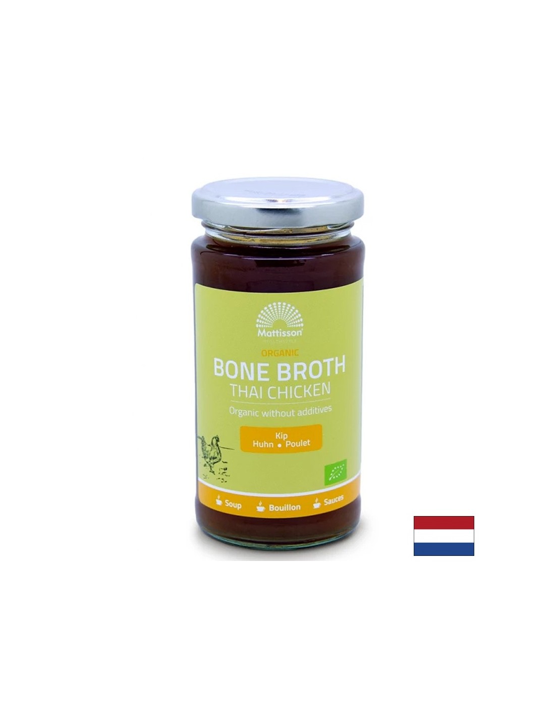 Bouillon d'os de poulet - Support conjoint et digestif, biologique, 240 ml