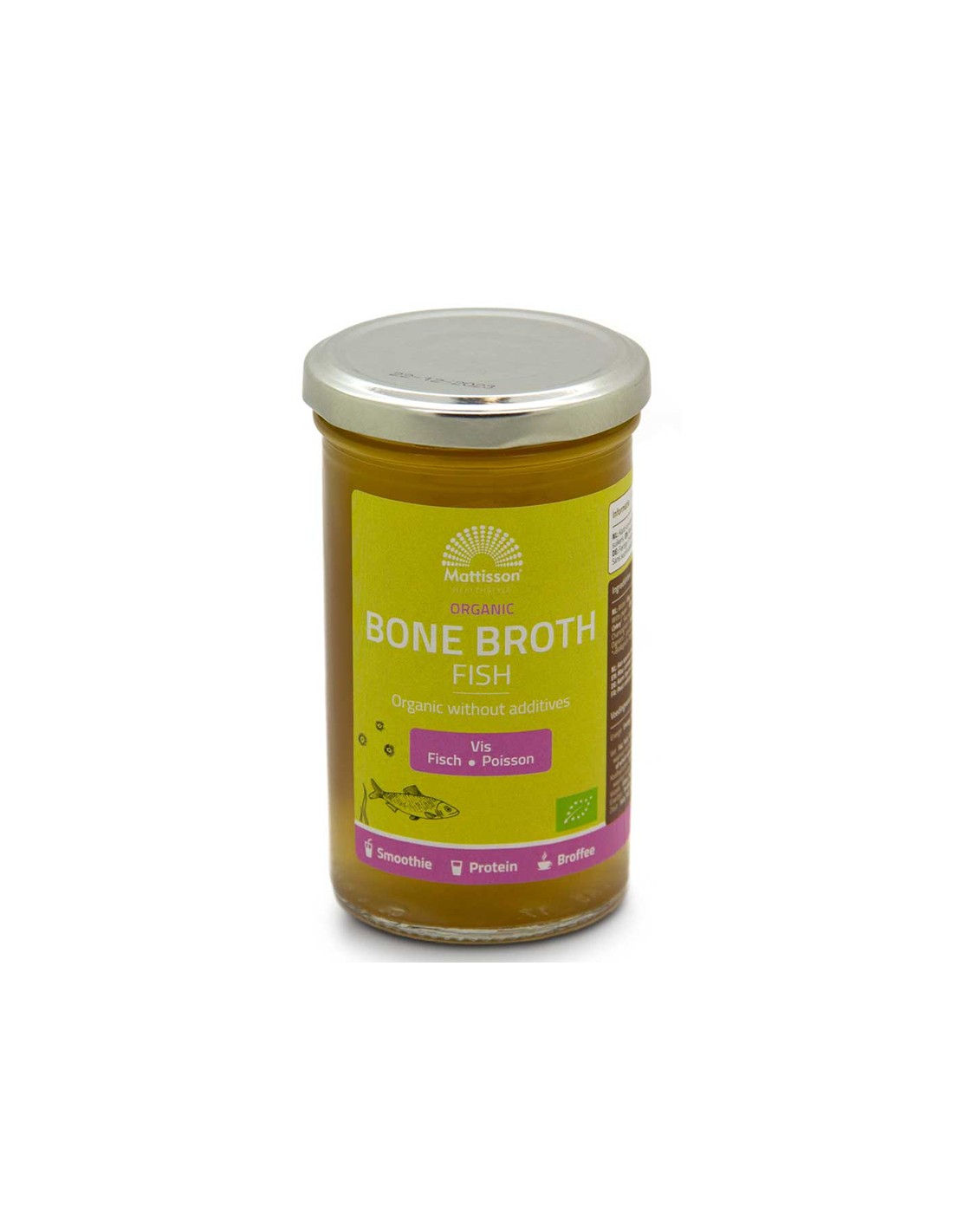 Bouillon d'arêtes de poisson Bio, 240 ml <tc>Mattisson Healthstyle</tc>