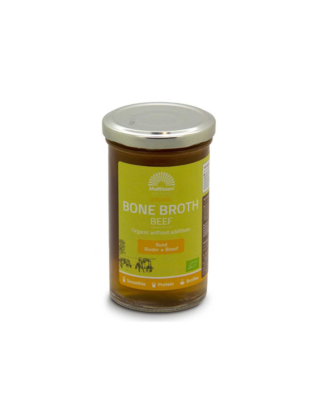 Bouillon d'os de bœuf Bio, 240 ml <tc>Mattisson Healthstyle</tc>
