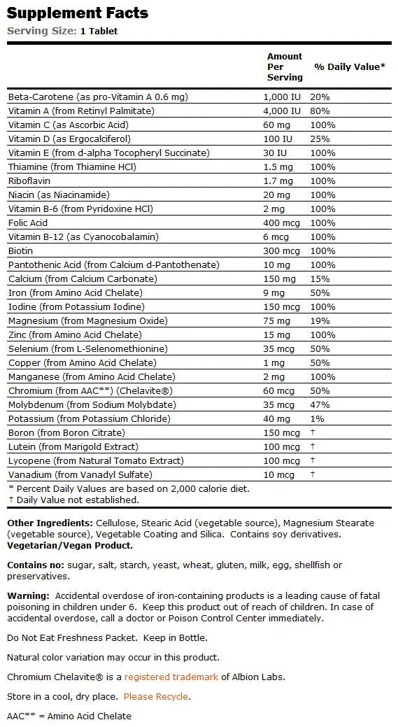 VITS Daily Multi - 250 comprimés