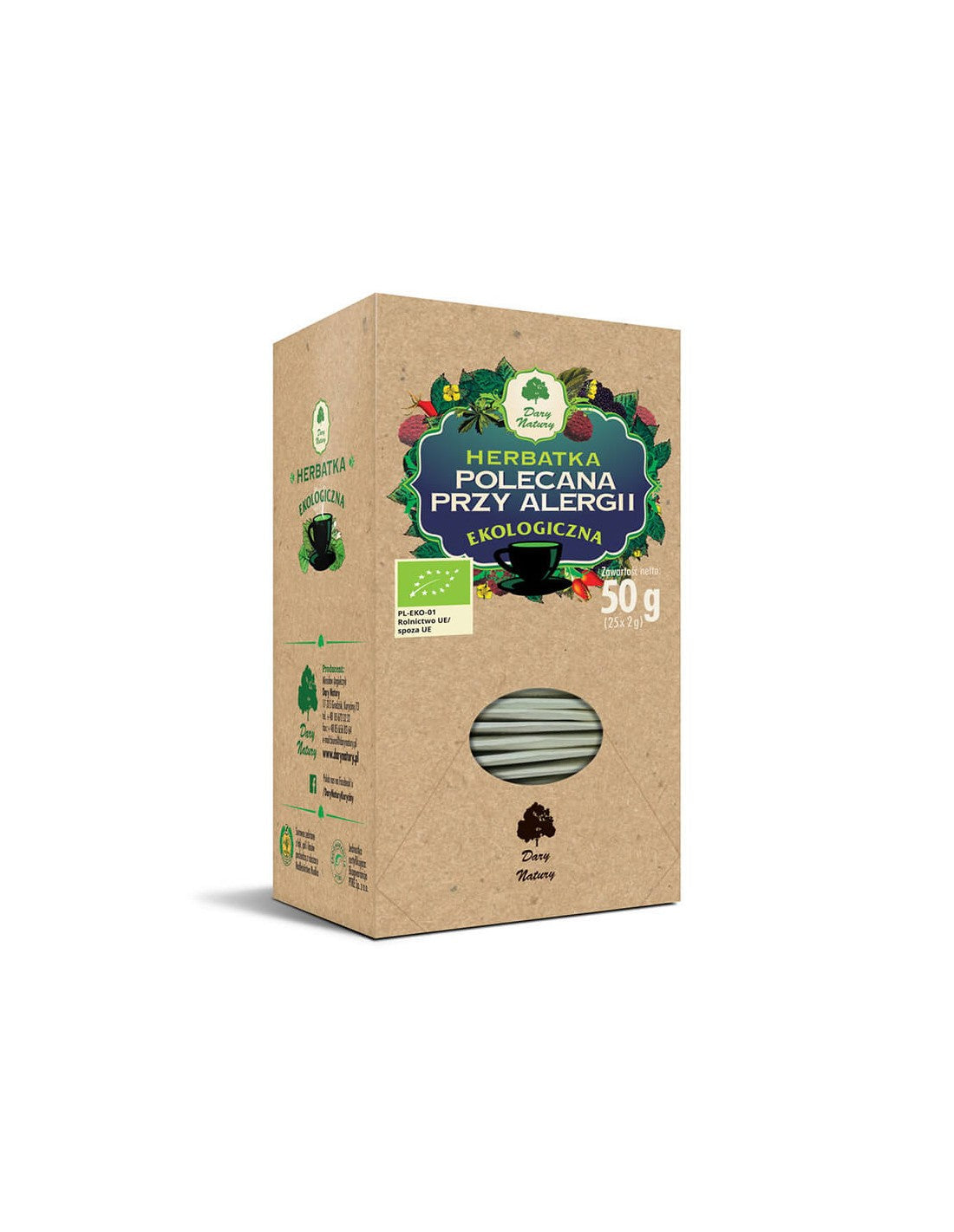 Thé à base de plantes contre les allergies bio, 25 paquets