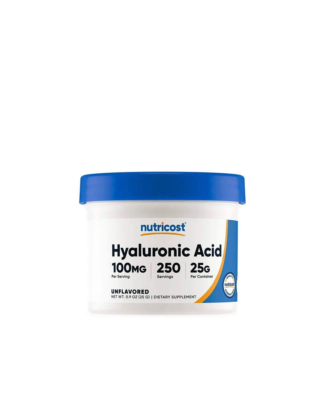 Cheveux et peau - Acide hyaluronique, 25 g <tc>Nutricost</tc> poudre