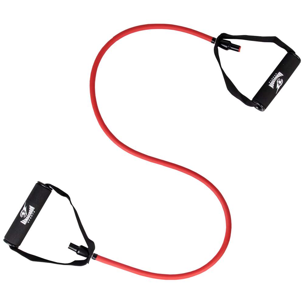 Bande de fitness avec poignées - 25 kg (rouge)/bande de fitness avec poignées - 25 kg