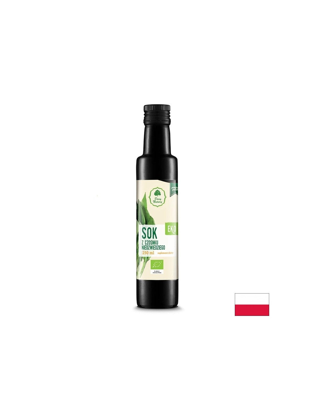 Jus d'ail sauvage biologique pour ajouter aux boissons et aux repas - Santé cardiovasculaire, 250 ml, 16 doses