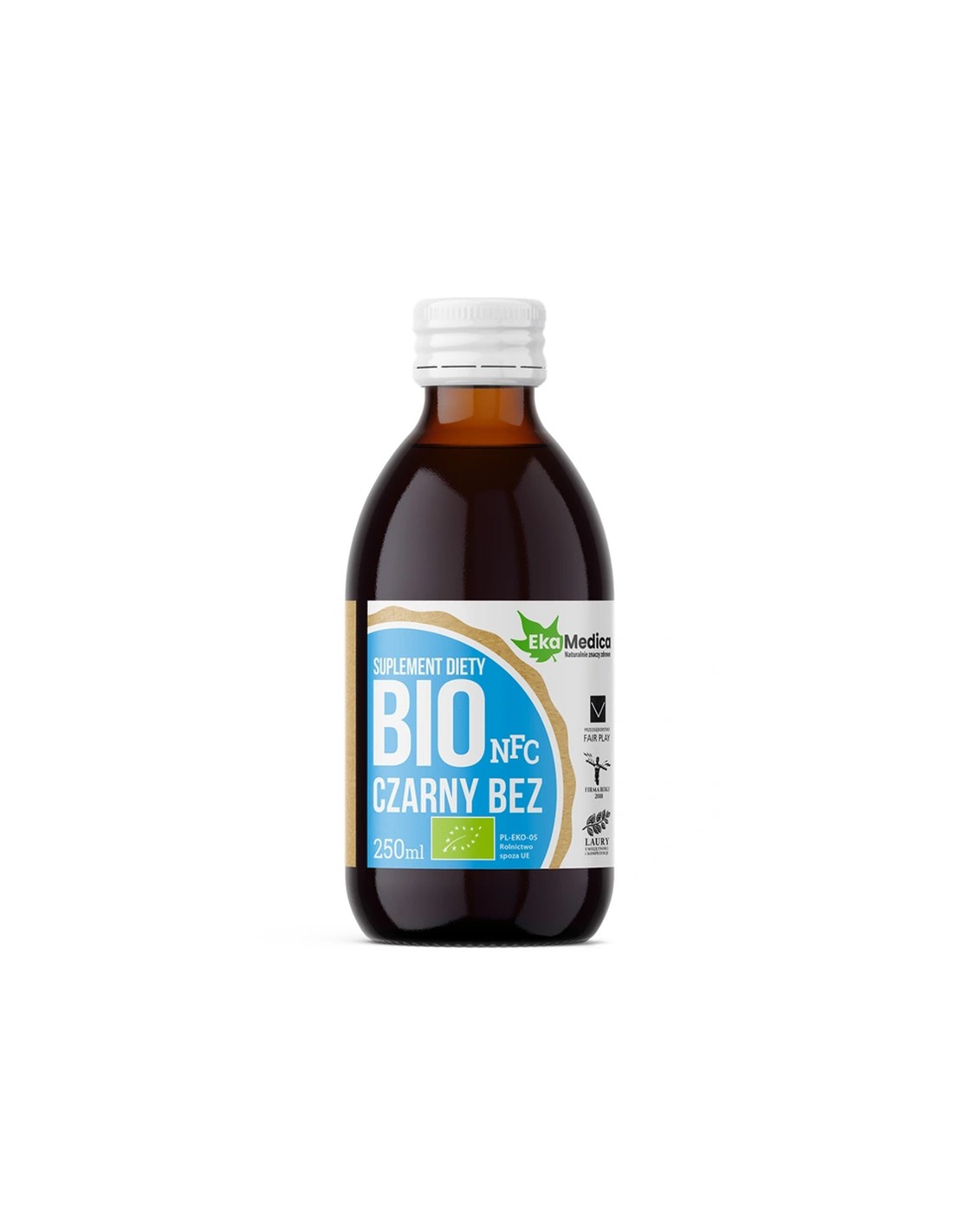 Jus de sureau biologique avec acerola et vitamine C - Immunité et système respiratoire, 250 ml, 5 ou 10 doses