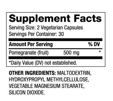 Pomegranate 250 mg / 60 Caps - Nutra Best Europe