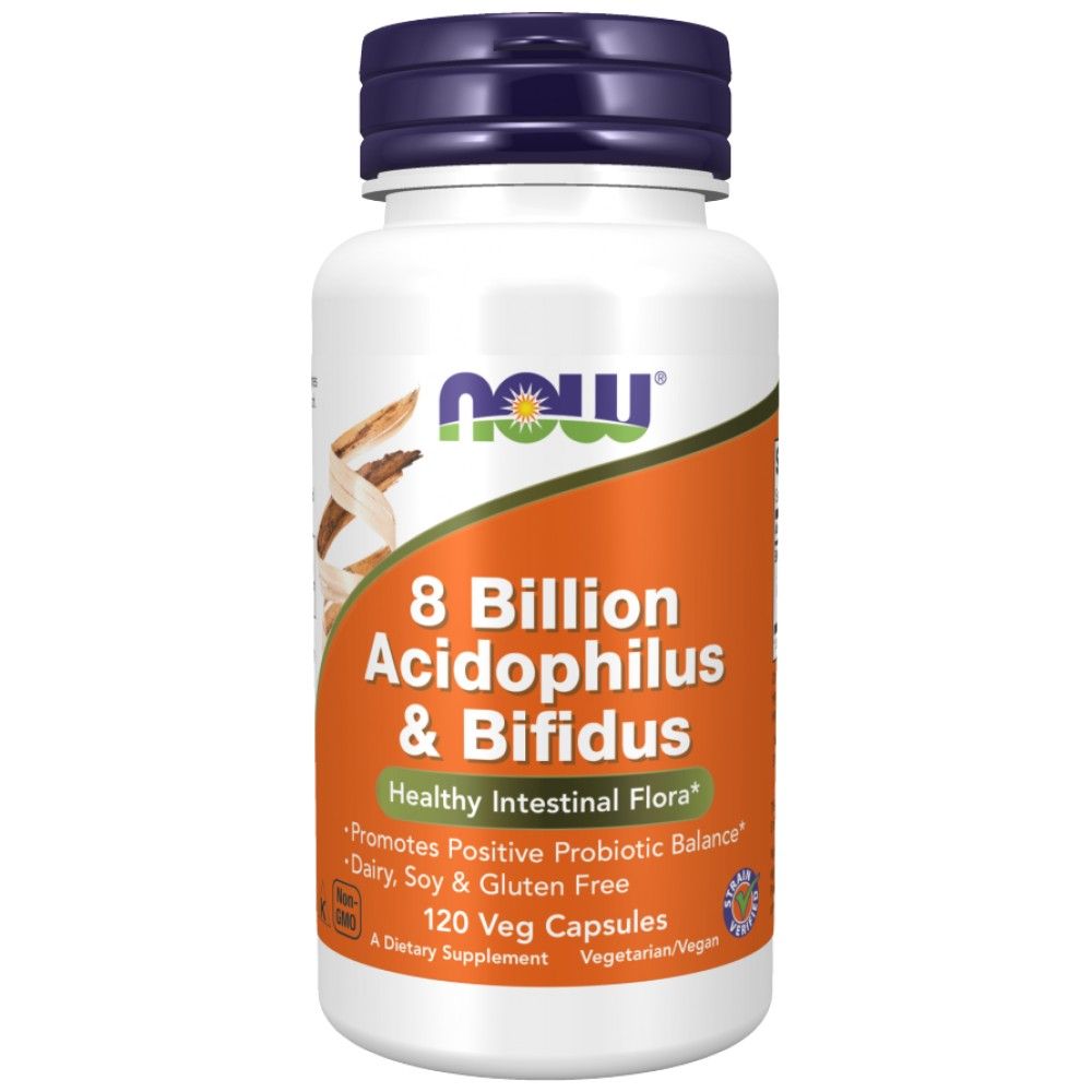 8 milliards d'acidophilus et de bifidus - 120 capsules
