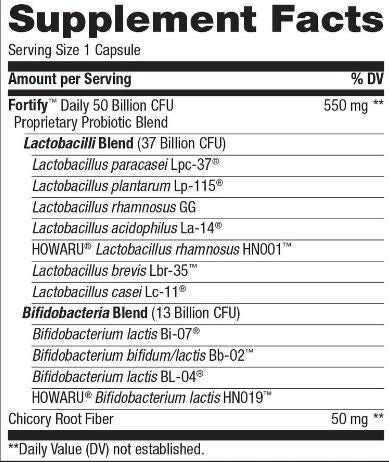 Fortifier les 50 milliards de probiotiques actifs des femmes | Extra Strength - 30 capsules