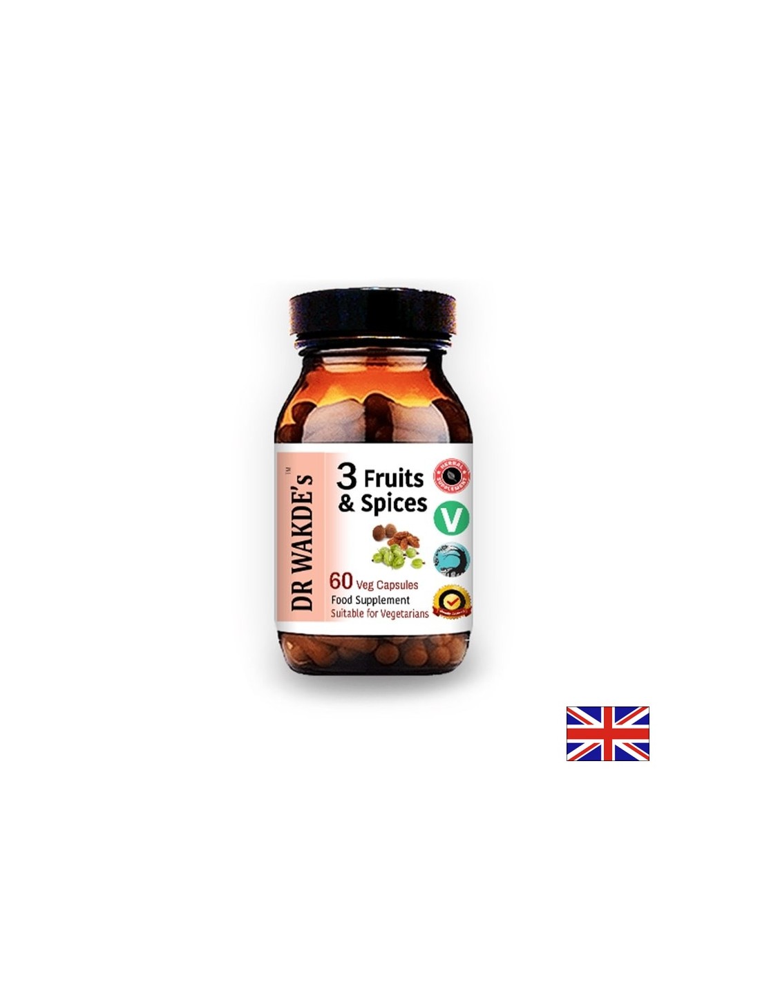 3 fruits et épices/3 fruits et épices Ayurveda, 60 capsules Dr Wakde