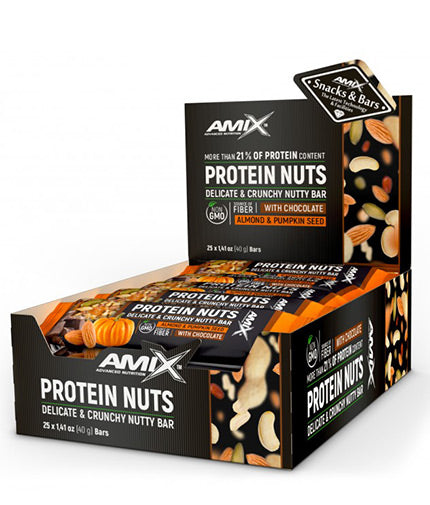 Noix de protéines Boîte à barre noisette croquante/25x40g
