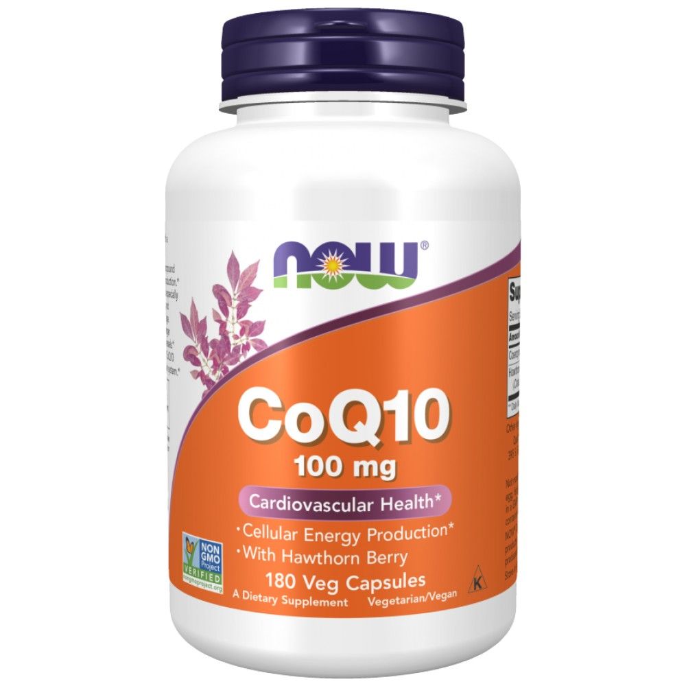 COQ10 100mg | avec Hawthorn Berry - 180 capsules