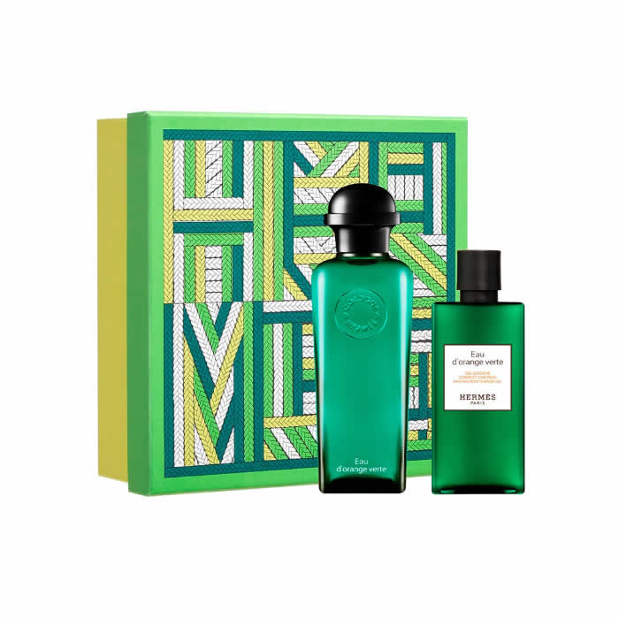 <tc>Hermès</tc> Eau D'Orange Verte Eau De Cologne Spray 100 ml Coffret 2 Pièces