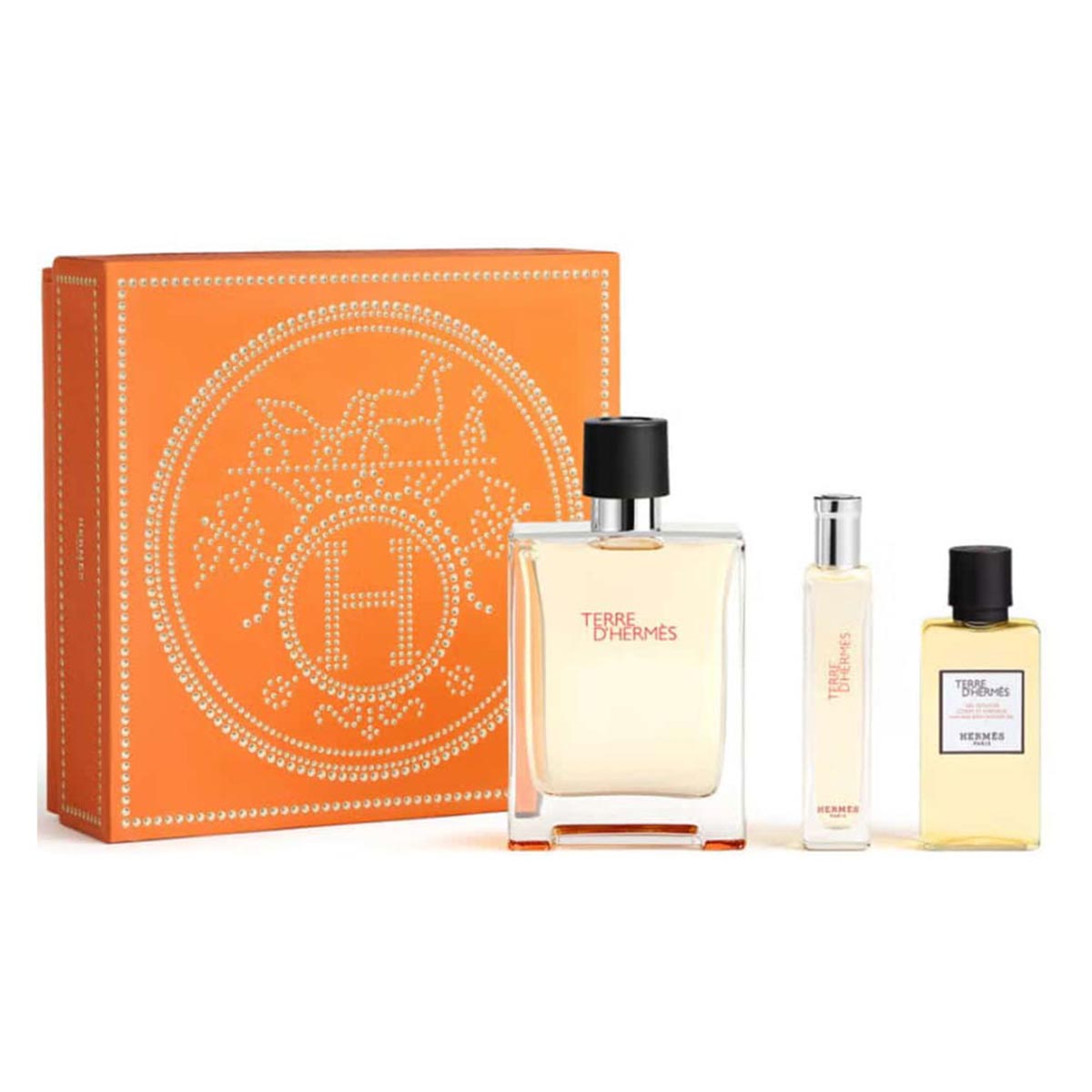 <tc>Hermès</tc> Coffret Terre Hermès Edt 100ml Gel 40ml Mini 15ml@