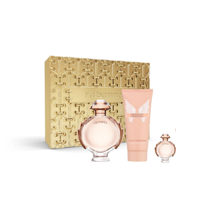 <tc>PACO RABANNE</tc> Olympéa Eau de Parfum Vaporisateur 80 ml Coffret 3 Pièces Noël 2023