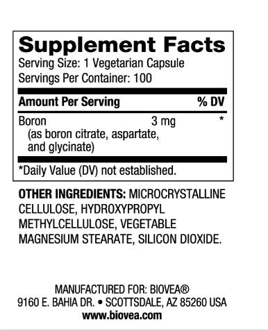 Triple Boron 3 mg / 100 Caps - Nutra Best Europe