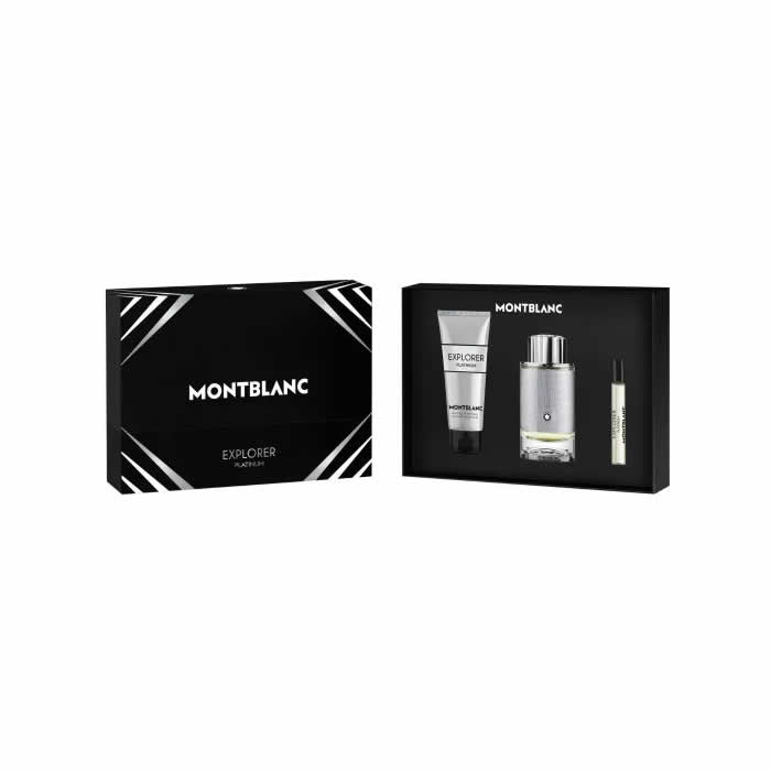 <tc>MONTBLANC</tc> Coffret 3 pièces Explorer Platinum Eau de Parfum Vaporisateur 100 ml