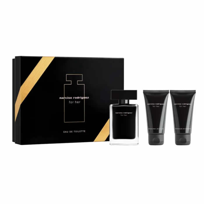 <tc>NARCISO RODRIGUEZ</tc> Coffret 3 pièces Eau de Toilette Spray 50 ml For Her