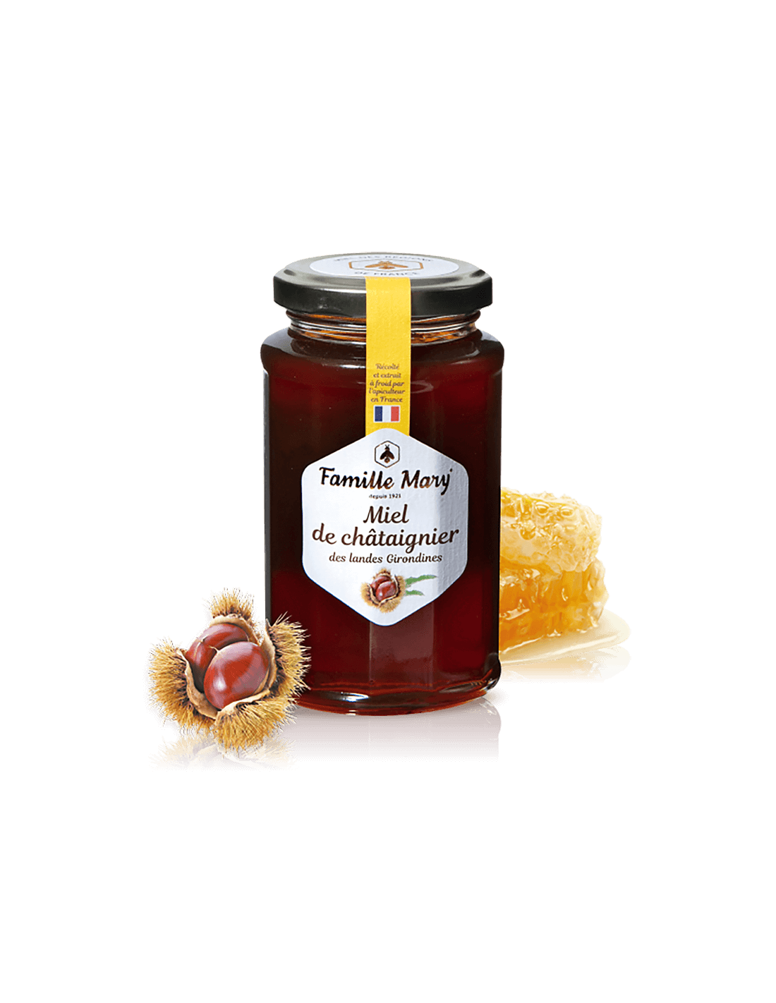 Miel de châtaignier français/de la région de Girondin /, 360 g