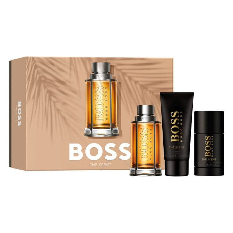 <tc>HUGO BOSS</tc> Coffret Parfum - Eau de Toilette 100 ml, Gel Douche 100 ml et Déodorant 75 ml