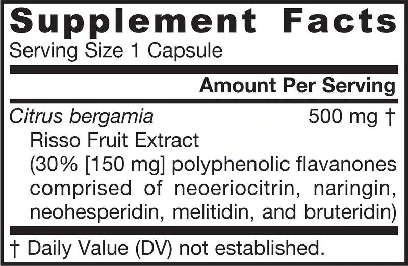 Bergamote d'agrumes 500 mg - 60 capsules