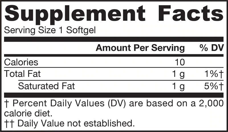 Huile de coco (extra vierge) 1000 mg - 120 capsules de gel