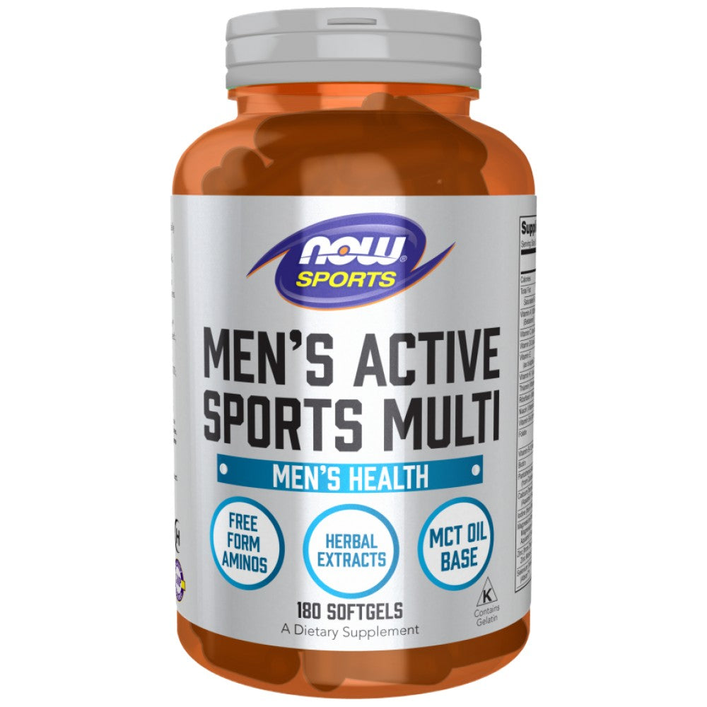 Sports actifs masculins multi-180 capsules de gel