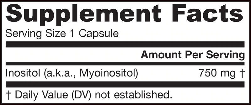 Inositol 750 mg - 100 capsules