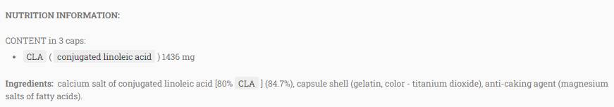 CLA | Acide linoléique conjugué - 90 softs