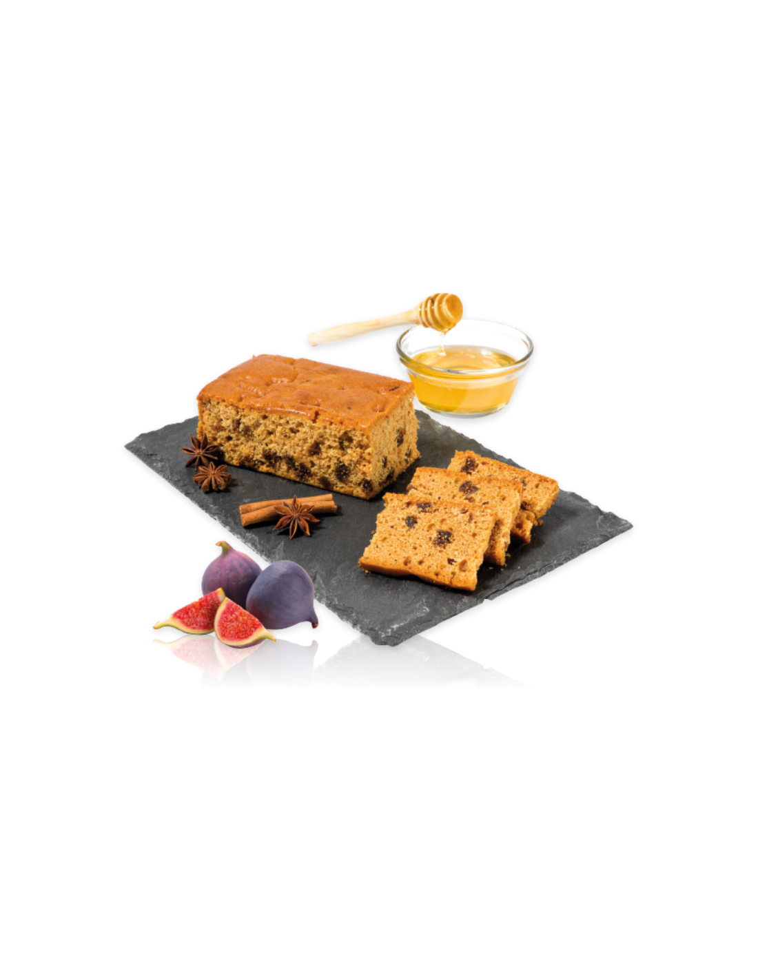 Pain de miel français avec figuier Croquette, 40% de miel, 18% de figues, 250 g