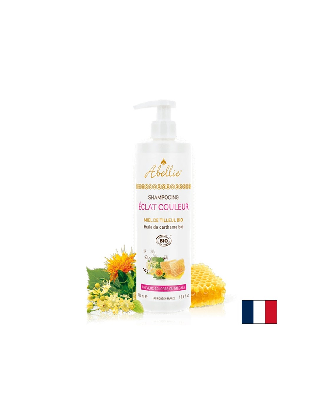 Shampooing pour les cheveux teints avec de l'huile de safran et du miel, 400 ml
