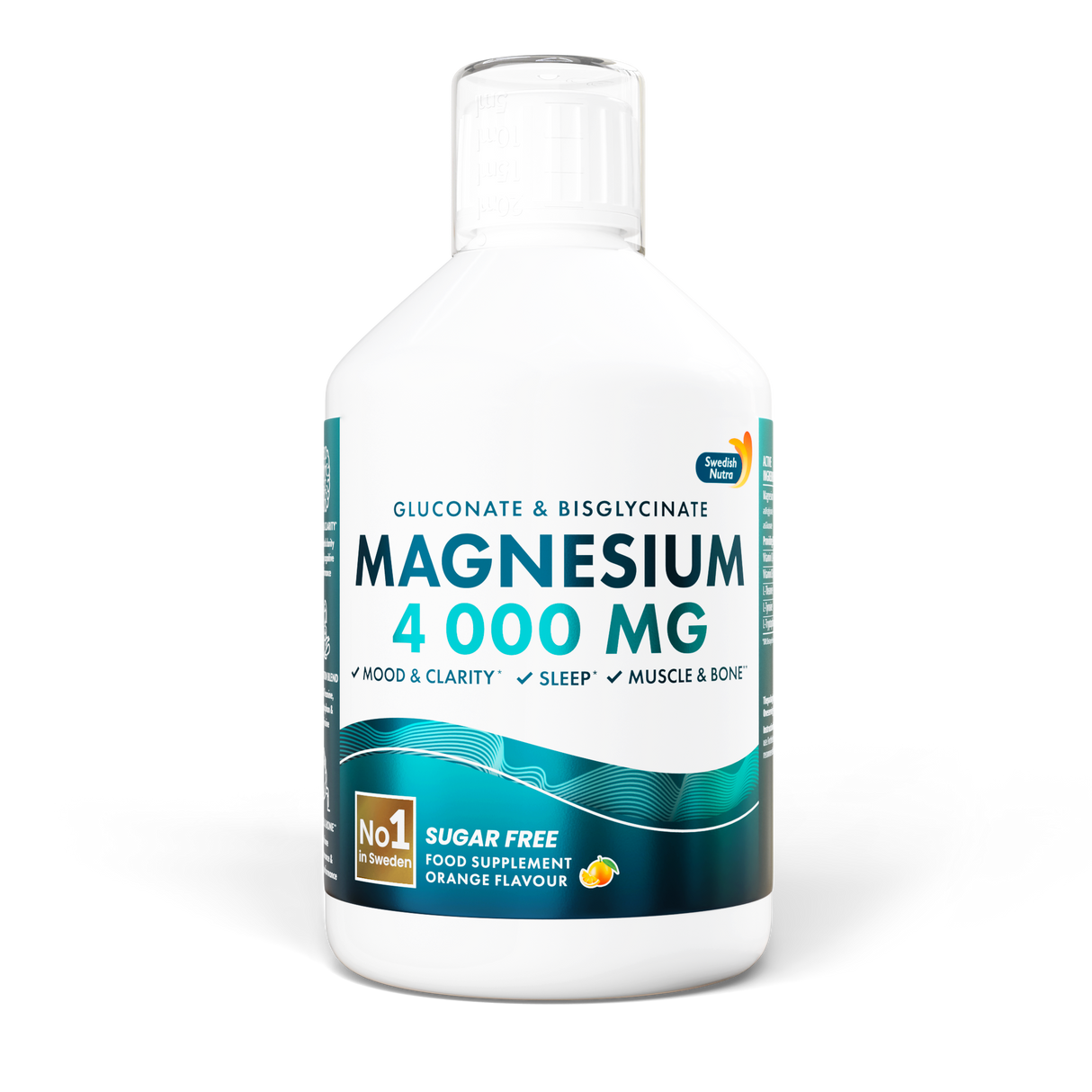 Magnésium liquide 4000 (bisglycinate et gluconate) | 500 ml