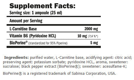 Carniline ® Pro Fitness 2000/25ml./10 ampli.