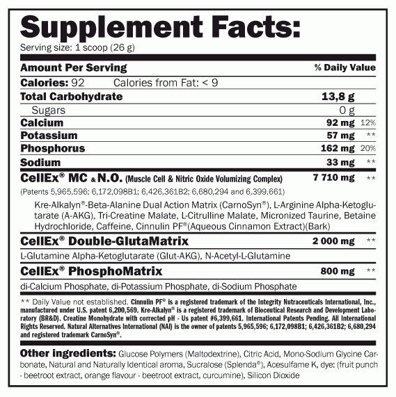 Poudre Cellex Unlimited 1040g