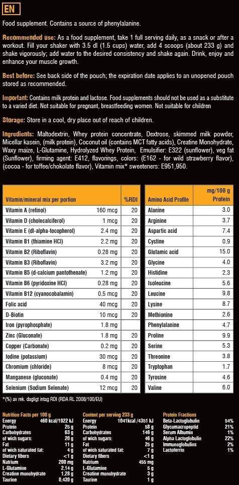 Gain de masse massif - 7000 grammes